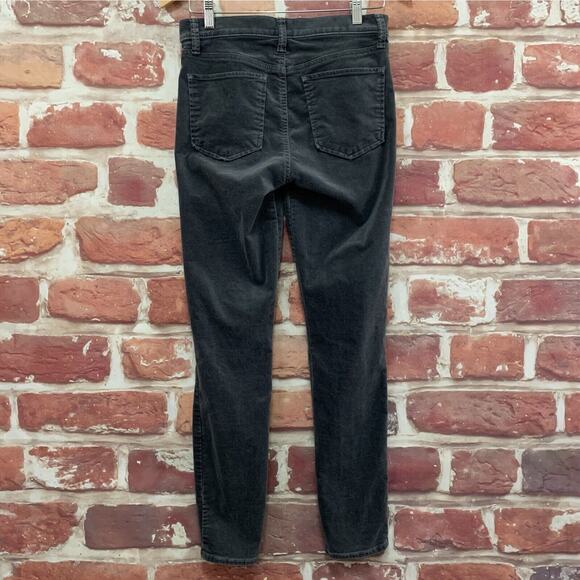 Gap True Skinny Pants Womens Size 27 Gray Velvet Velour Casual Pocketed Stretchy - Picture 2 of 10